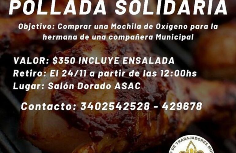 Imagen de Pollada Solidaria: ¡Todos a colaborar!