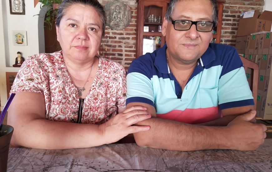 Gladis junto a Dario