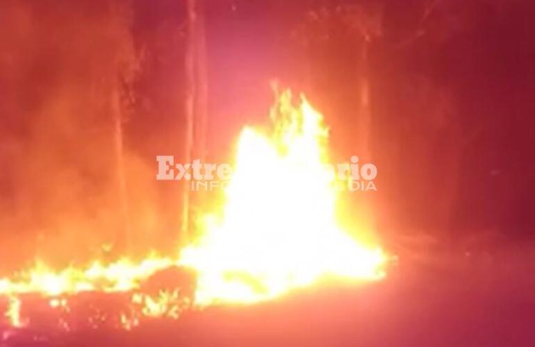Imagen de Un vecino convocó a los bomberos por un incendio cerca del cementerio
