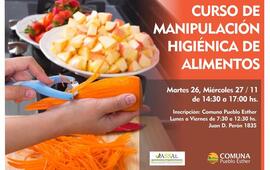 Ser&aacute; dictado por el Area de Bromatolog&iacute;a de la Comuna