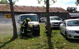 Una dotaci&oacute;n trabaj&oacute; en el lugar.