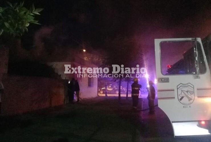 Imagen de Incendio en una casa de San Martín y Cardozo