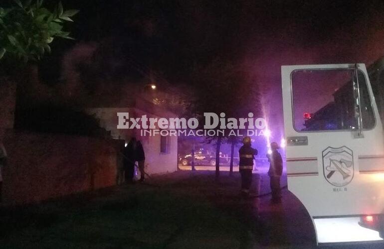 Imagen de Incendio en una casa de San Martín y Cardozo