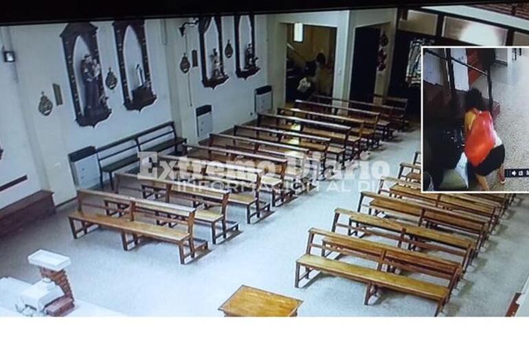 Las c&aacute;maras del interior del templo registraron el momento.