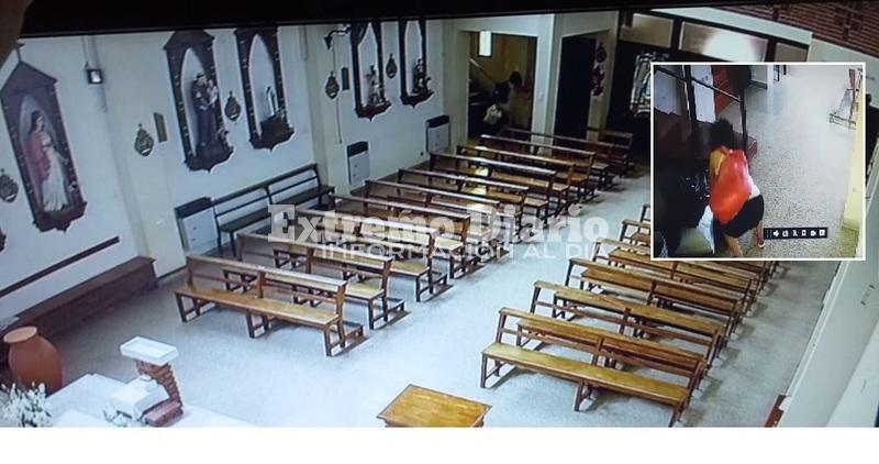 Las c&aacute;maras del interior del templo registraron el momento.