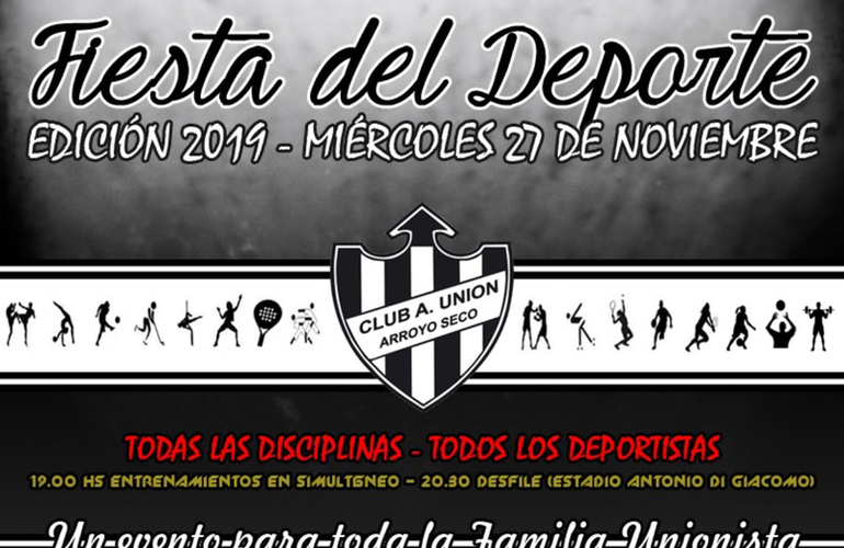 Imagen de Unión realizará mañana su Fiesta del Deporte 2019