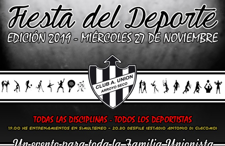 Imagen de Unión realizará mañana su “Fiesta del Deporte 2019”