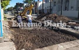 Imagen de Importante reparaci&oacute;n en calle Belgrano