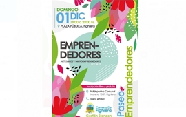 Imagen de Fighiera inaugura el Paseo de Emprendedores