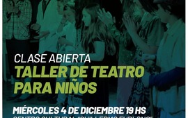 Imagen de Clase abierta del taller de teatro para ni&ntilde;os