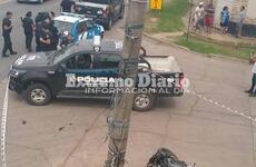 Gran despliegue policial en el vecindario y la zona.