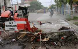 Imagen de &Uacute;ltimos trabajos de reparaci&oacute;n  en calle Belgrano