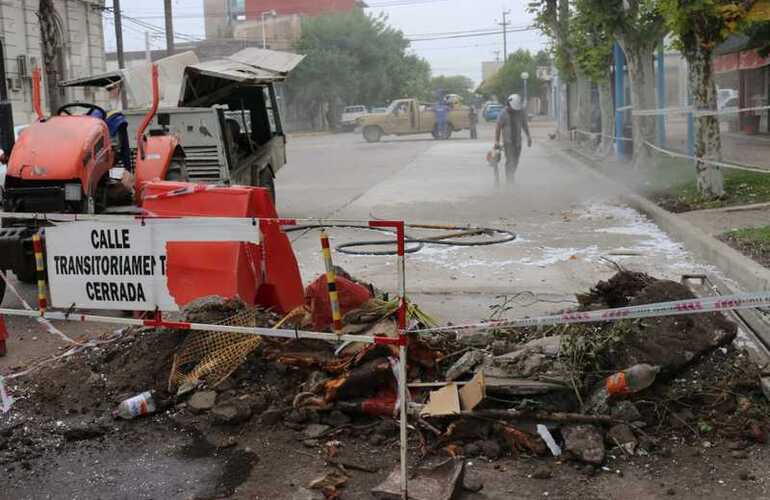 Imagen de Últimos trabajos de reparación  en calle Belgrano