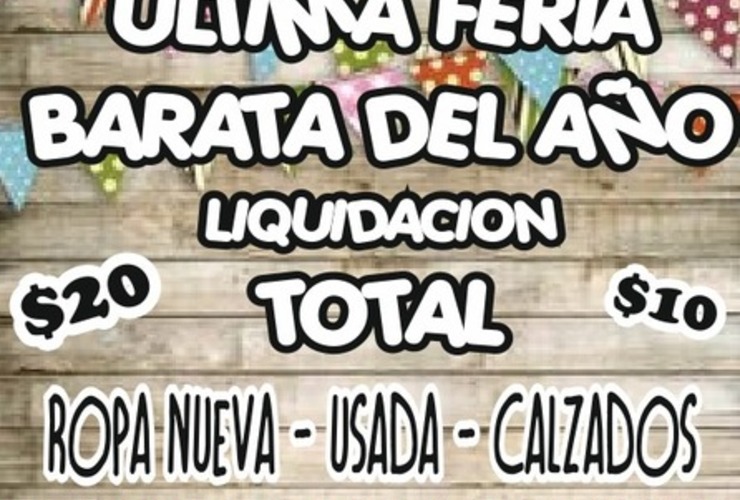 Imagen de &Uacute;ltima Feria Barata del A&ntilde;o