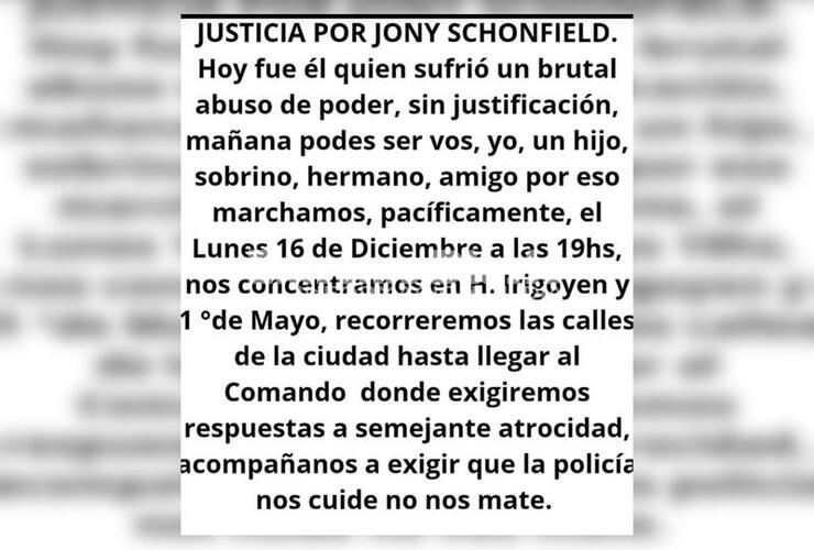 Imagen de Confirman que la manifestaci&oacute;n se hace a las 19 horas