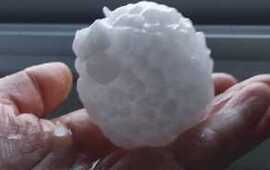 Imagen de Fuerte granizo en la zona