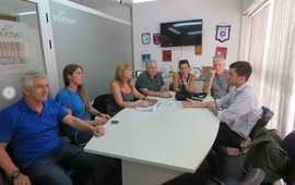 En sede de gobernaci&oacute;n Rosario reunidos esta semana.
