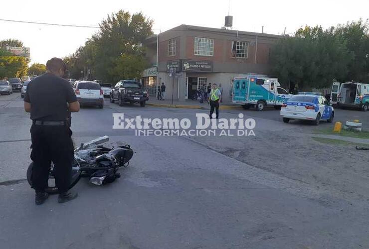 Imagen de Motociclista herido tras accidente