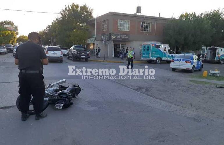 Imagen de Motociclista herido tras accidente