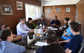 Imagen de Reuni&oacute;n del gobierno municipal con fuerzas de seguridad