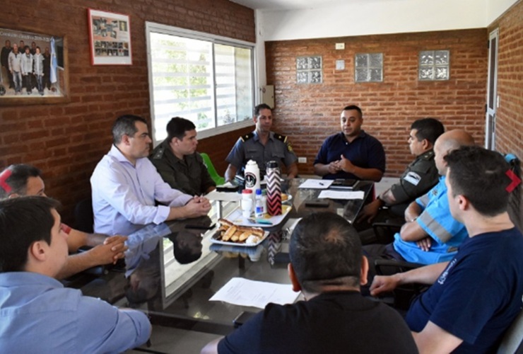 Imagen de Reunión del gobierno municipal con fuerzas de seguridad