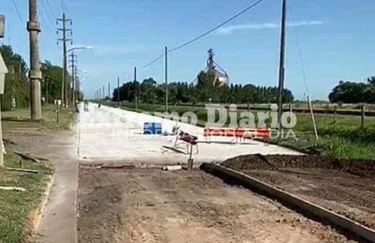 Imagen de Tramo final para el pavimento en calle Santa Fe