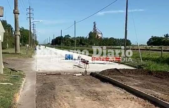 Imagen de Tramo final para el pavimento en calle Santa Fe