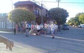 Imagen de Accidente entre moto y autom&oacute;vil
