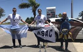 Imagen de Gran recibimiento para Lucila Coletta, Fermin Rodriguez y Julian Facca, tras su paso por el torneo de Grecia