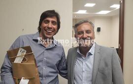 El presidente comunal de Fighiera se reuni&oacute; con el senador departamental