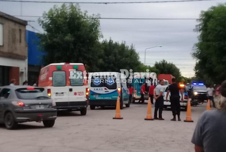 Imagen de Grave accidente entre dos motos