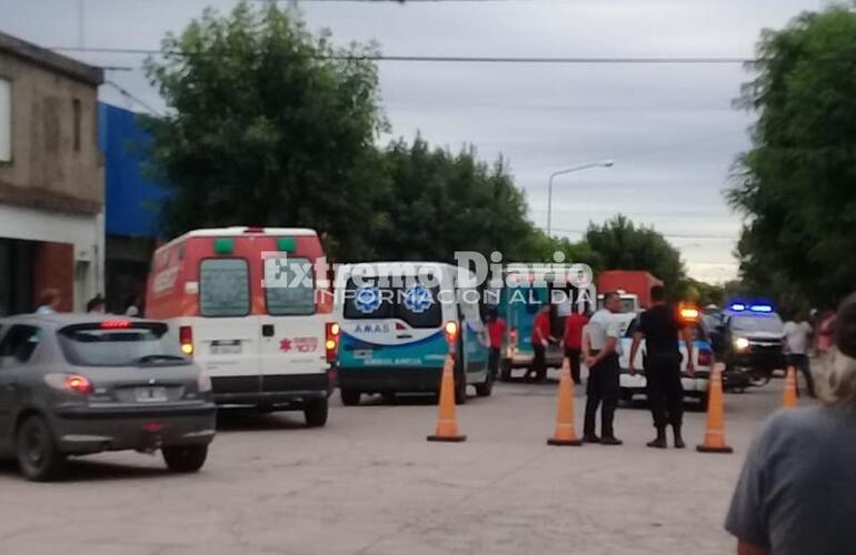 Imagen de Grave accidente entre dos motos