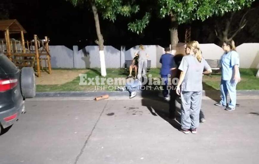 Imagen de Estudian para ser param&eacute;dicos y realizaron simulacro en la AXION