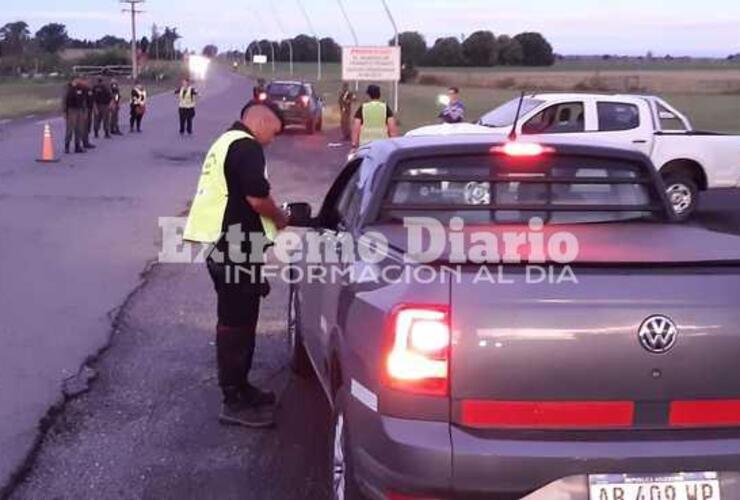 Imagen de Amplio despliegue de Fuerzas de Seguridad en el acceso a la autopista