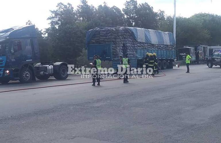 Imagen de Bomberos convocados por un principio de incendio