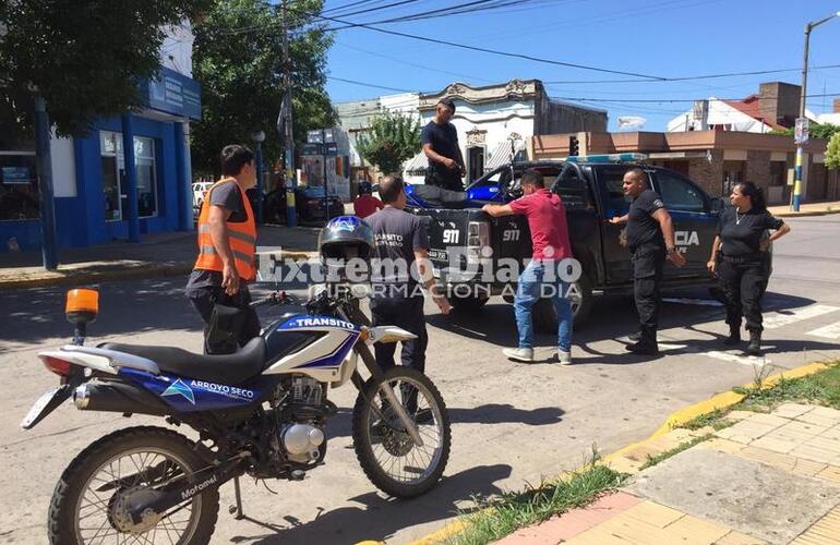 Imagen de Amplio despliegue en el centro con motos secuestradas y dos demorados