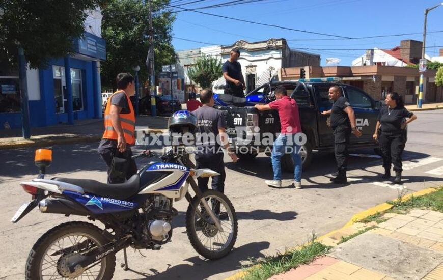 Imagen de Amplio despliegue en el centro con motos secuestradas y dos demorados