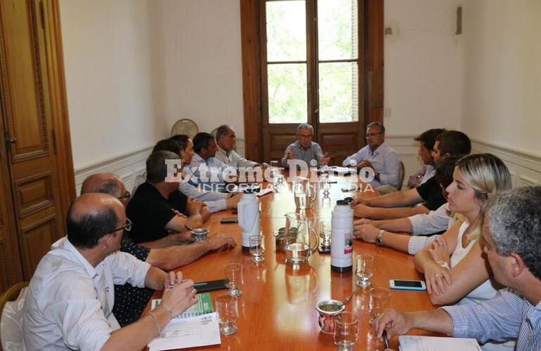 Fue esta mañana en la Sede de Gobierno con el Secretario de Transporte de la Provincia.