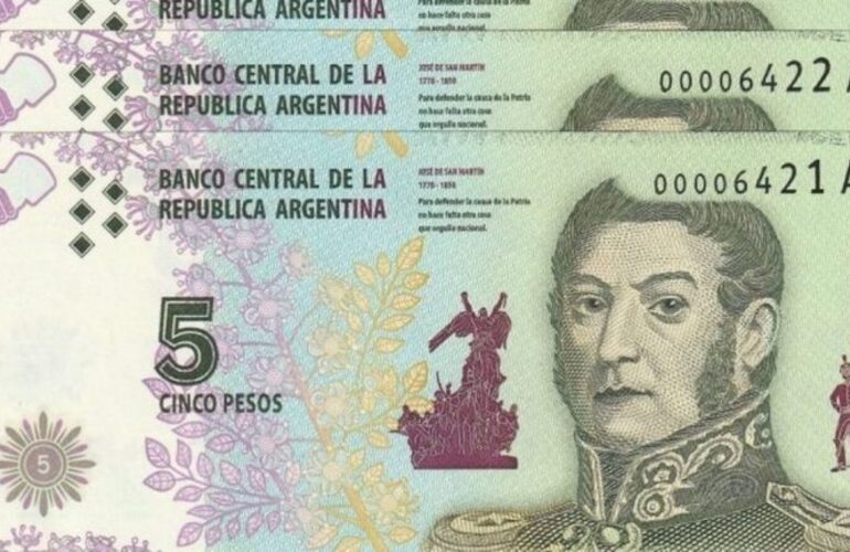 Imagen de Los billetes de 5 pesos salen de circulaci&oacute;n a fin de mes