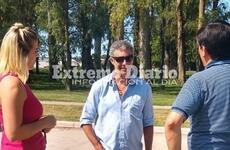 El funcionario visitó los avances de la extensión de la Avenida San Martín