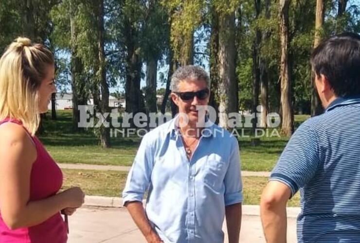 El funcionario visitó los avances de la extensión de la Avenida San Martín