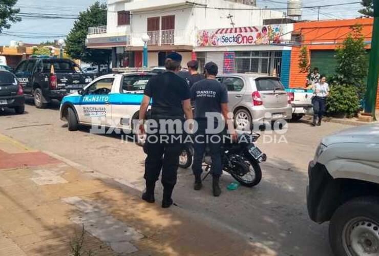 Imagen de Choque entre una camioneta y una moto