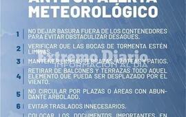 Imagen de PROTECCI&Oacute;N CIVIL: ALERTA METEOROL&Oacute;GICO POR TORMENTAS FUERTES CON R&Aacute;FAGAS