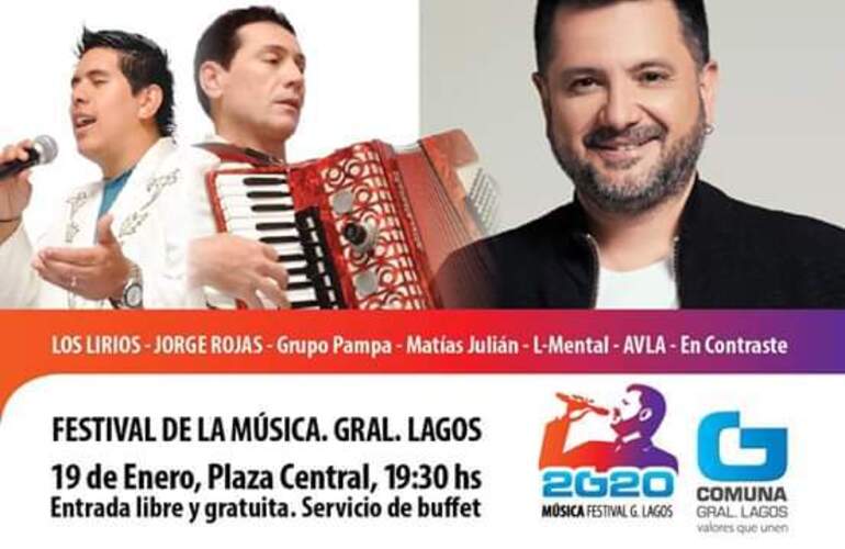 Imagen de Festival de la Música 2020: Grilla y horarios de los artistas