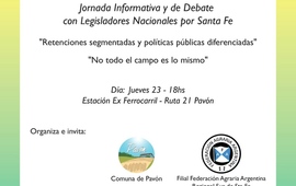 Imagen de Convocan a productores de la zona a una charla debate con legisladores nacionales