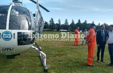 Imagen de Pueblo Esther primera ciudad con cobertura del helicóptero sanitario
