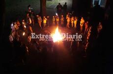 En el fogón. Una actividad clásica del campamento.