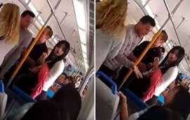 Imagen de Fuerte pelea en un tren porque una pasajera pate&oacute; a un perro herido