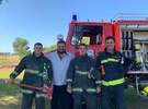 Imagen de Los Bomberos Voluntarios visitaron la colonia de vacaciones municipal