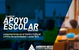 Imagen de Clases de apoyo escolar gratuitas en el Centro Cultural
